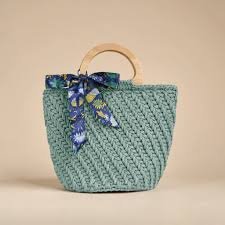 Ocean Breeze Crochet Handbag